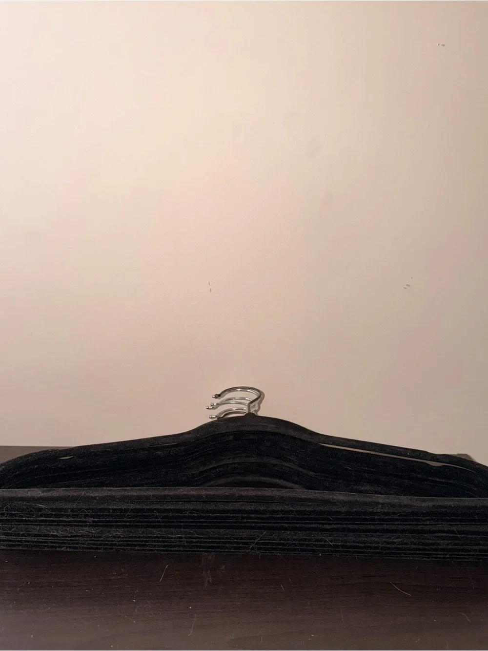 IKEA Bundle of 10 Black Velvet Non-Slip Hangers - Pack